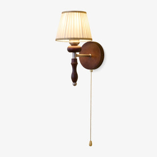 Eshae Applique Murale en Tissu et Bois Premium