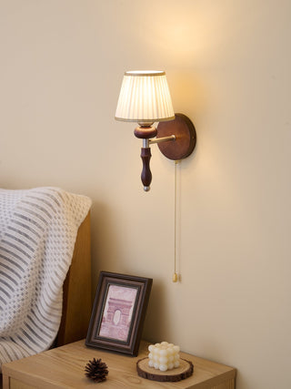Eshae Applique Murale en Tissu et Bois Premium
