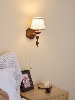 Eshae Applique Murale en Tissu et Bois Premium