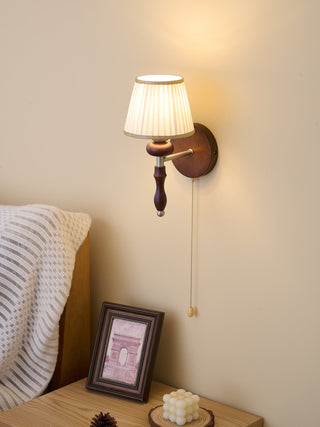 Eshae Applique Murale en Tissu et Bois Premium