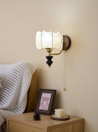 Eshae Applique Murale en Tissu et Bois Premium