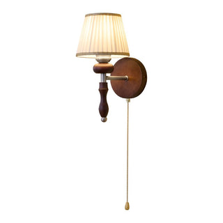 Eshae Applique Murale en Tissu et Bois Premium