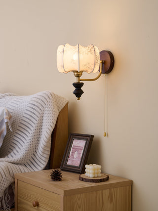 Eshae Applique Murale en Tissu et Bois Premium
