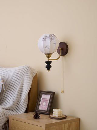 Eshae Applique Murale en Tissu et Bois Premium