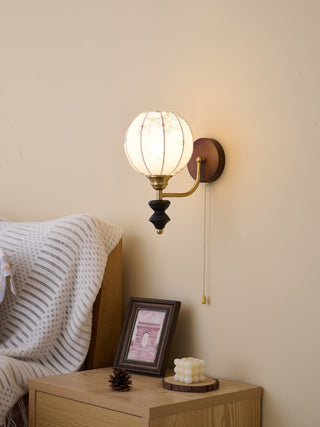 Eshae Applique Murale en Tissu et Bois Premium