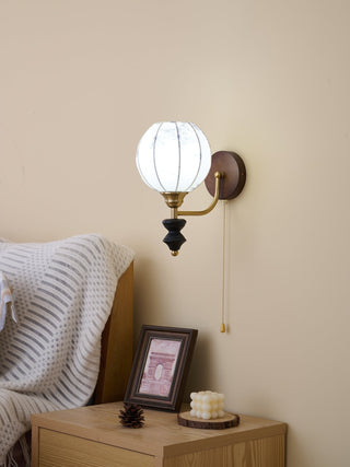 Eshae Applique Murale en Tissu et Bois Premium
