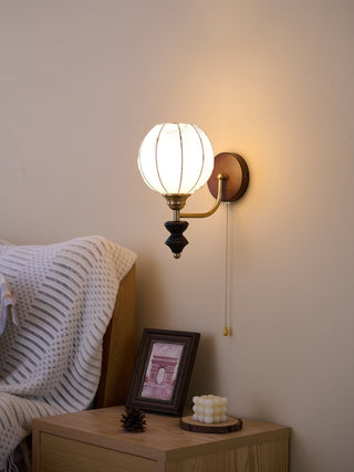Eshae Applique Murale en Tissu et Bois Premium