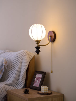 Eshae Applique Murale en Tissu et Bois Premium
