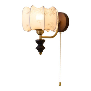 Eshae Applique Murale en Tissu et Bois Premium