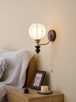 Eshae Applique Murale en Tissu et Bois Premium