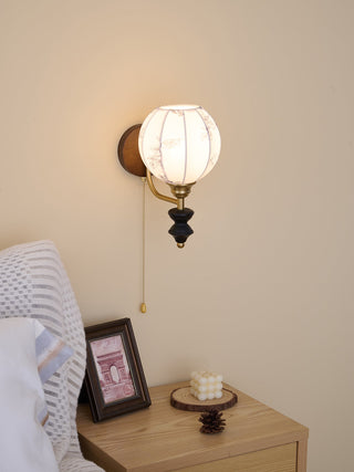 Eshae Applique Murale en Tissu et Bois Premium