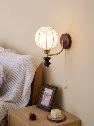 Eshae Applique Murale en Tissu et Bois Premium
