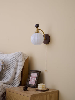 Eshae Applique Murale en Tissu et Bois Premium