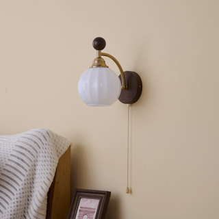 Eshae Applique Murale en Tissu et Bois Premium