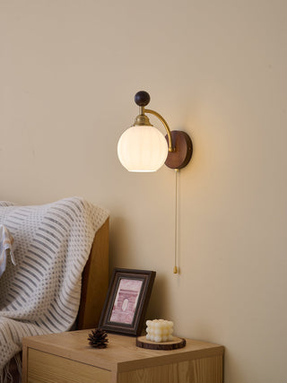 Eshae Applique Murale en Tissu et Bois Premium