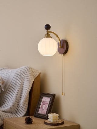 Eshae Applique Murale en Tissu et Bois Premium
