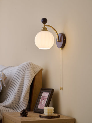 Eshae Applique Murale en Tissu et Bois Premium