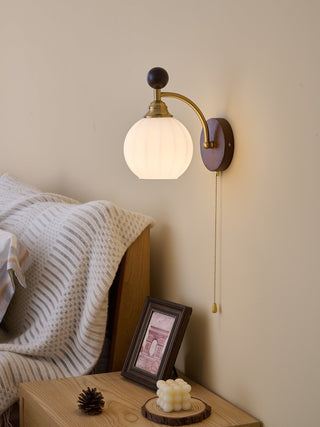 Eshae Applique Murale en Tissu et Bois Premium