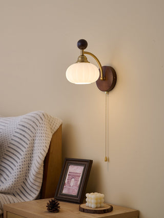Eshae Applique Murale en Tissu et Bois Premium