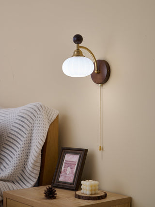 Eshae Applique Murale en Tissu et Bois Premium