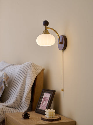 Eshae Applique Murale en Tissu et Bois Premium