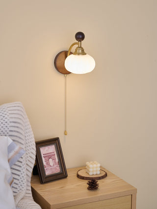 Eshae Applique Murale en Tissu et Bois Premium