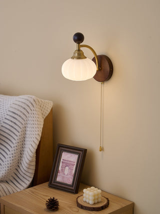 Eshae Applique Murale en Tissu et Bois Premium