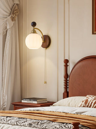 Eshae Applique Murale en Tissu et Bois Premium