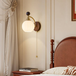 Eshae Applique Murale en Tissu et Bois Premium