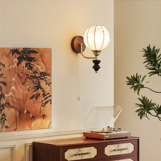 Eshae Applique Murale en Tissu et Bois Premium