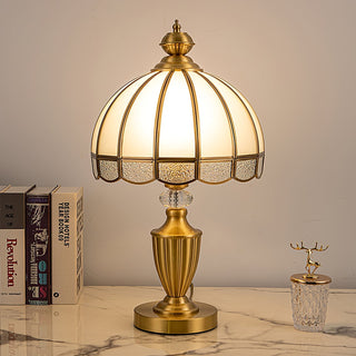 Opaline Verre Lampe de Table Classique