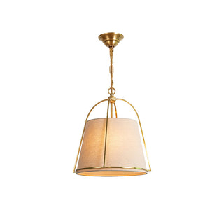 Yonder Suspension Métal Laiton Tissu Classique Traditionnel