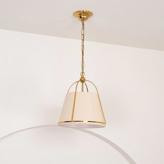 Yonder Suspension Métal Laiton Tissu Classique Traditionnel