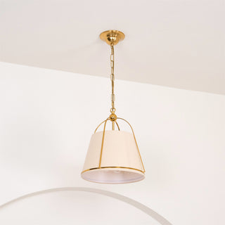 Yonder Suspension Métal Laiton Tissu Classique Traditionnel
