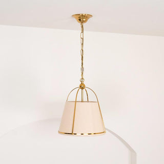 Yonder Suspension Métal Laiton Tissu Classique Traditionnel