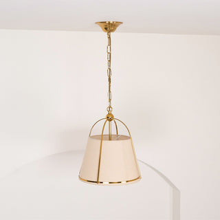 Yonder Suspension Métal Laiton Tissu Classique Traditionnel