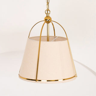 Yonder Suspension Métal Laiton Tissu Classique Traditionnel