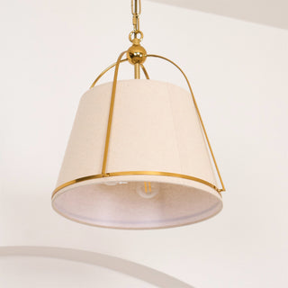 Yonder Suspension Métal Laiton Tissu Classique Traditionnel
