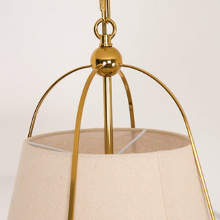 Yonder Suspension Métal Laiton Tissu Classique Traditionnel