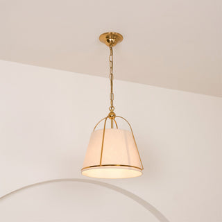 Yonder Suspension Métal Laiton Tissu Classique Traditionnel