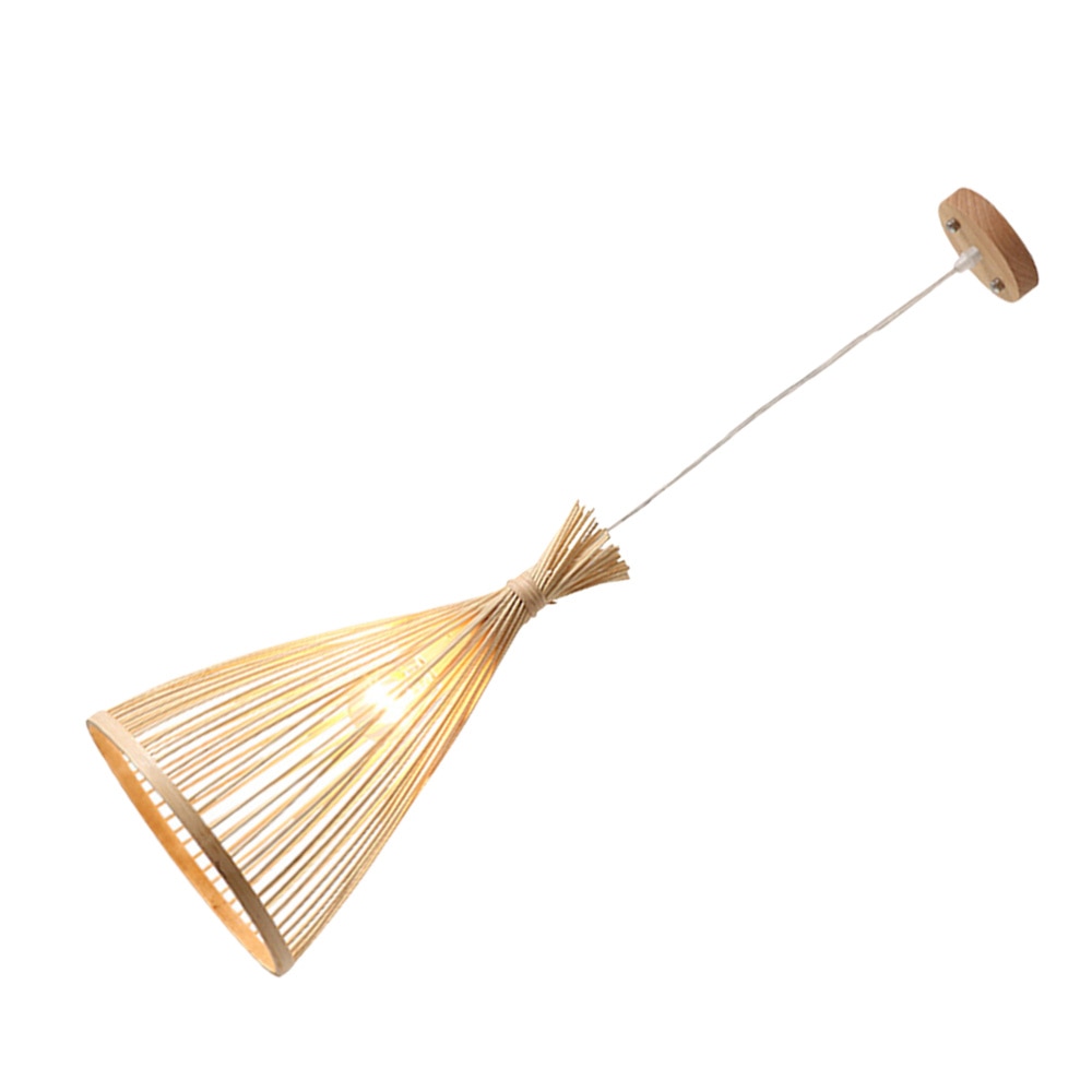 Ritta Suspension Cône Vintage, Bambo, Bois, Salon