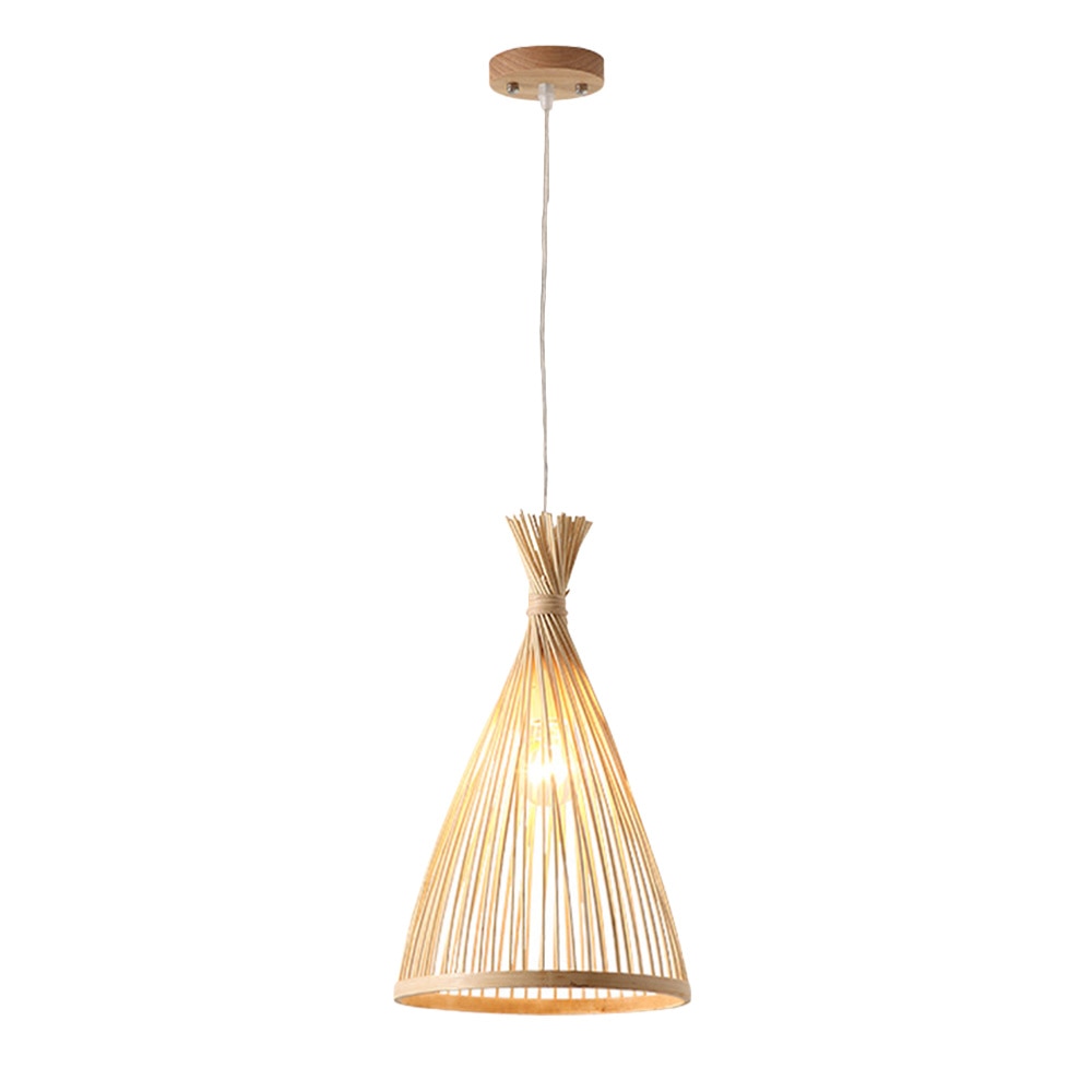 Ritta Suspension Cône Vintage, Bambo, Bois, Salon