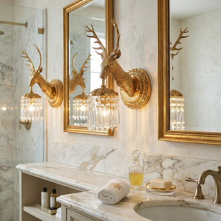 Antler Applique Murale en Cristal