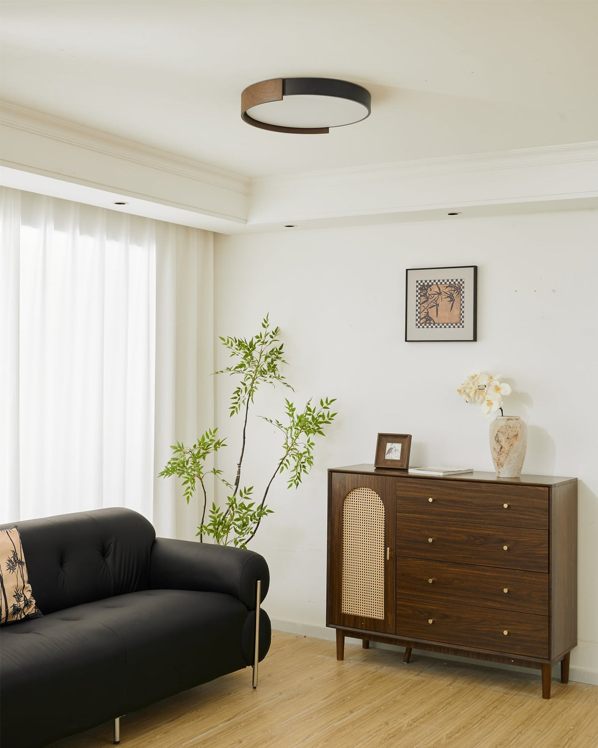Dimensional drawing of the 50cm Claxy ceiling light.