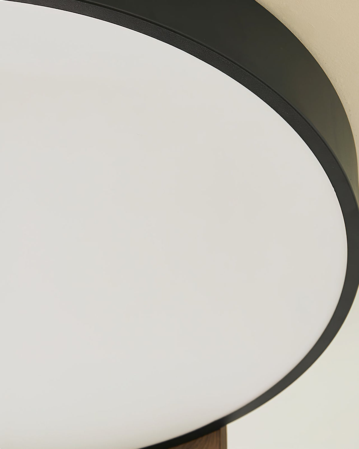 Claxy ceiling light in a hallway.