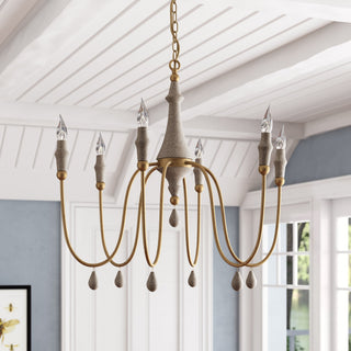 Arcad Lustre Métal Bois Industriel Vintage