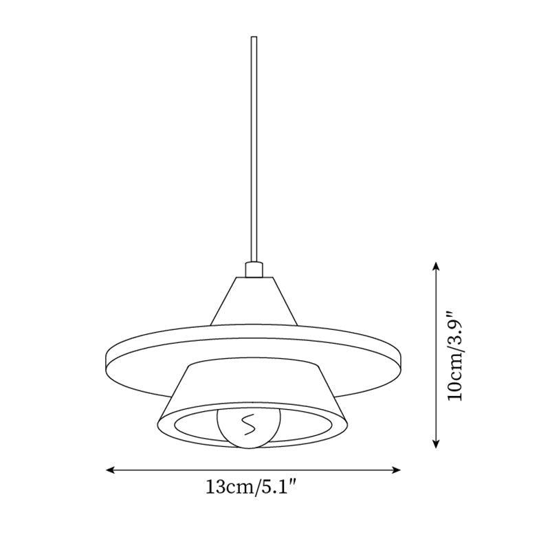 Ritta Pendant Light Wooen Disc Travertine-Neutral Decor