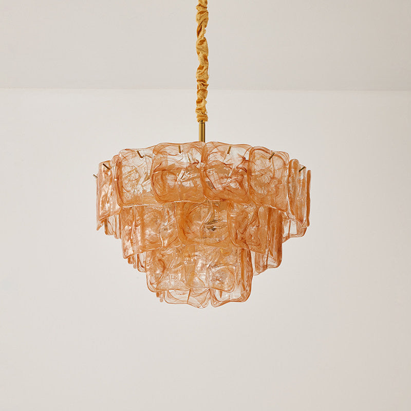 Ambelia Lustre en Verre à Étagères