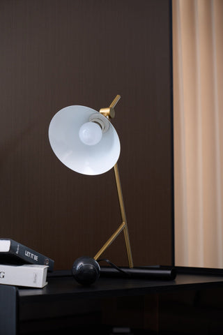 Avelo Géométrique en Marbre pour Lampe de Table