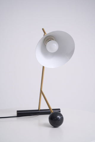 Avelo Géométrique en Marbre pour Lampe de Table